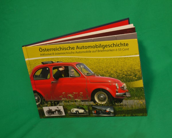 Österreichische Automobilgeschichte Briefmarkenbuch
