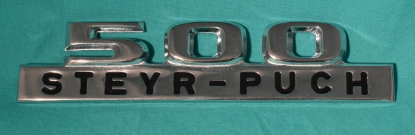 Schriftzug 500 Puch 57-62 Motordeckel