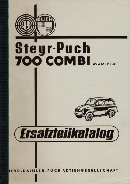 Ersatzteilkatalog Steyr-Puch 700 Combi